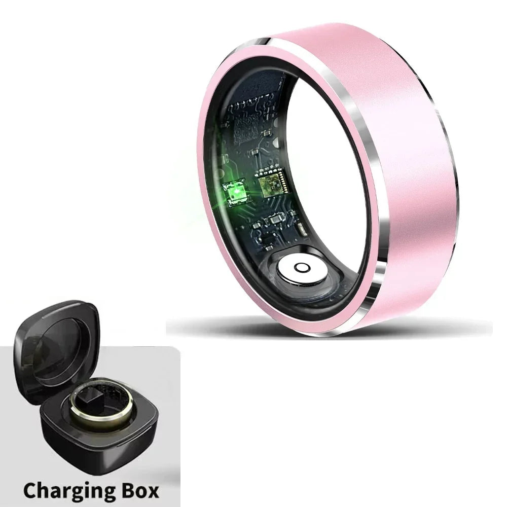 For HUAWEI XIAOMI SAMSUNG Smart Ring Men, Heart Rate Blood Oxygen Pressure Monitor Smartring for Women Sleep Fitness Tracker New