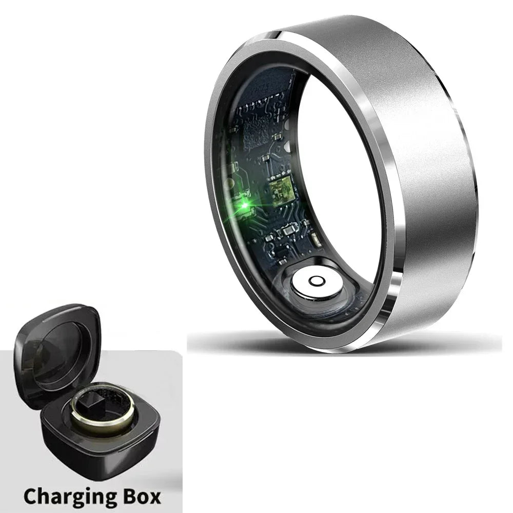 For HUAWEI XIAOMI SAMSUNG Smart Ring Men, Heart Rate Blood Oxygen Pressure Monitor Smartring for Women Sleep Fitness Tracker New