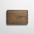 personalized walnut cutting board with Drip Ring